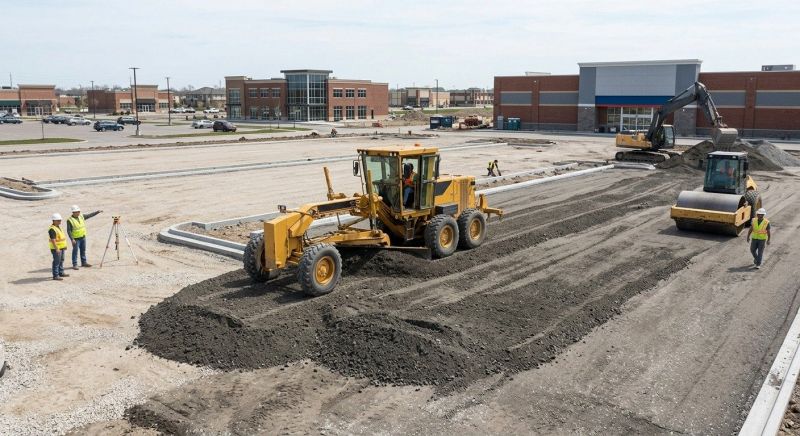 Parking Lot Excavation in Davis County, UT