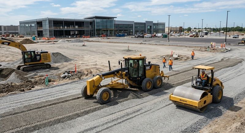 Parking Lot Gravel Repair in Katy, TX